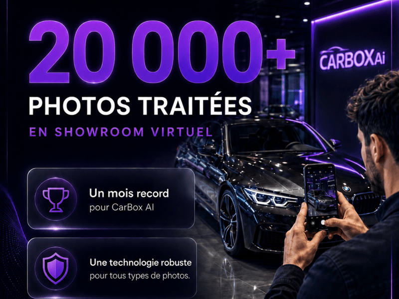 Plus de 20 000 photos traitées : une nouvelle étape pour CarBox&nbsp;AI