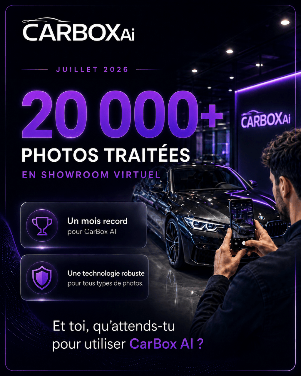 Plus de 20 000 photos traitées : une nouvelle étape pour CarBox AI