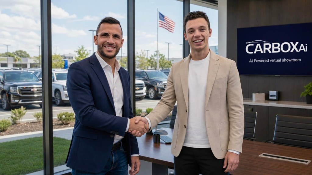 Jérémy Zimmermann, Managing Director U.S de CarBox Ai et Yannis Bonneville, PDG de CarBox Ai